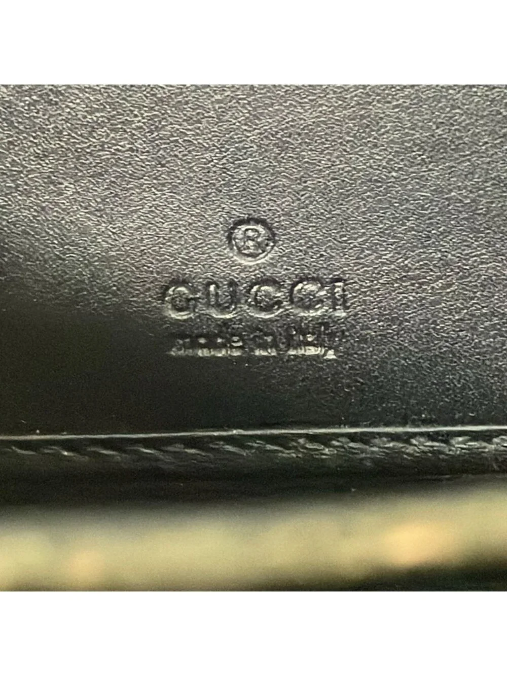 Gucci Wallet Black Red Zip Around Leather - Picture 5 of 11